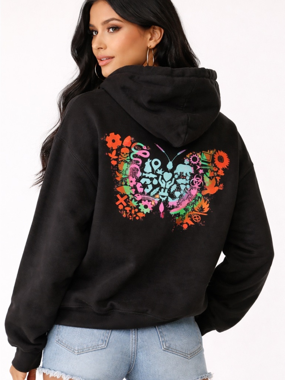 U2•UV Black Pullover Hoodie concert Live at Sphere Las Vegas unisex L